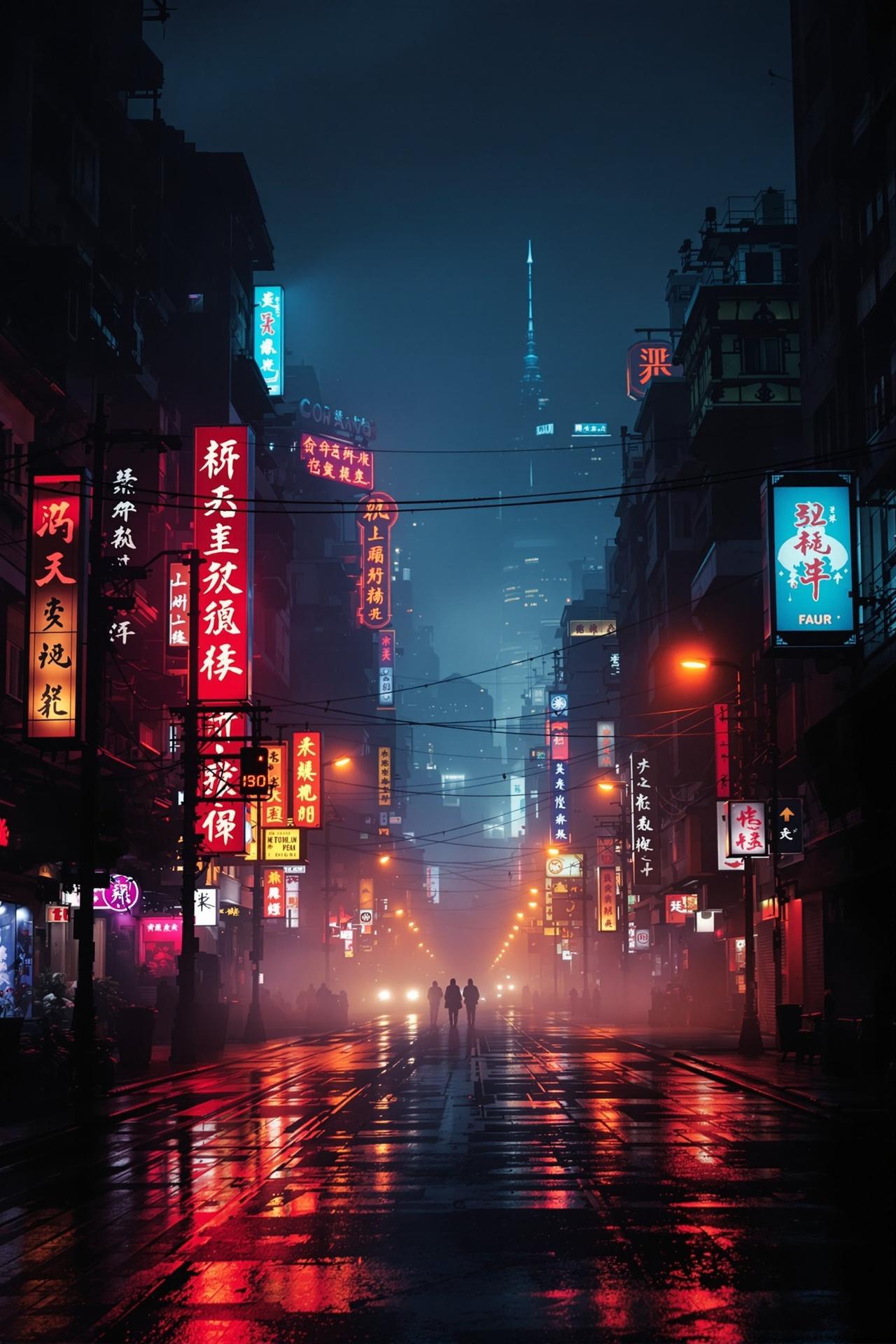 80影院作品 - 都市霓虹 - 主视觉海报